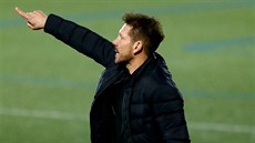 Trenér Diego Simeone z Atlétika Madrid během utkání Královského poháru na... Trenér Diego Simeone z Atlétika Madrid během utkání Královského poháru na...
