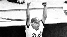 Tom Lasorda jako trenér Los Angeles Dodgers bhem Svtové série