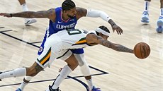 Jordan Clarkson z Utahu (vpředu) Jordan Clarkson z Utahu (vpředu)