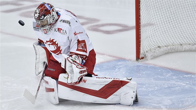 Třinecký brankář Jakub Štěpánek. Třinecký brankář Jakub Štěpánek.