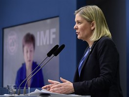 Švédská ministryně financí Magdalena Anderssonová