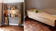 Jeden koncept, dvě použití. Dřevěnou polici Shelves for Life je možné přetvořit... Jeden koncept, dvě použití. Dřevěnou polici Shelves for Life je možné přetvořit...