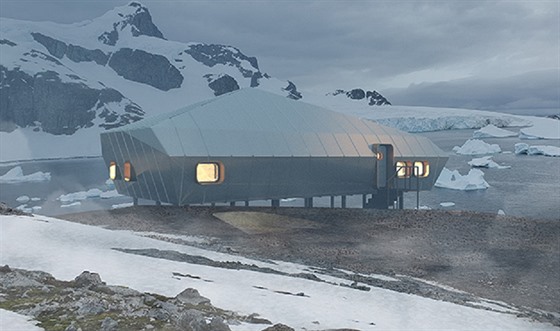Antarktická stanice, kterou navrhli architekti z brnnského VUT, má být tvoena...