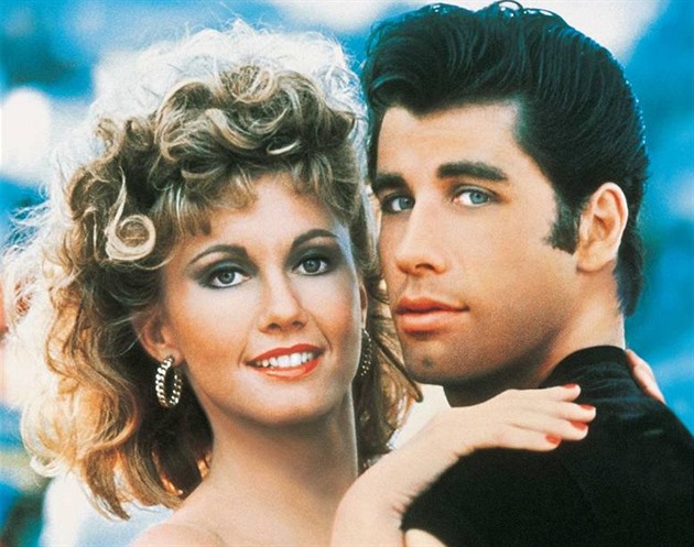 Z filmu Pomáda – Olivia Newton-Johnová a John Travolta Z filmu Pomáda – Olivia Newton-Johnová a John Travolta