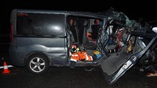 Tragická nehoda na dálnici D11 u Dobřenic na Královéhradecku. (4. 2. 2021) Tragická nehoda na dálnici D11 u Dobřenic na Královéhradecku. (4. 2. 2021)