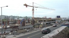 Podzemní část záchytného parkoviště P+R na pražském Černém Mostě u Chlumecké... Podzemní část záchytného parkoviště P+R na pražském Černém Mostě u Chlumecké...