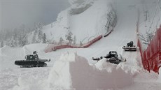 Momentka ze zasněžené Cortiny d´Ampezzo Momentka ze zasněžené Cortiny d´Ampezzo