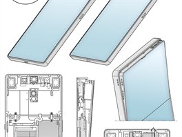 Samsung si patentoval smartphone s výklopnou horní tetinou displeje.