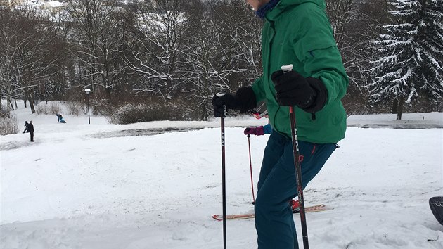 Tento svah je na pozemku, kde se nesm provozovat aktivn sportovn, tedy ani lyovat.