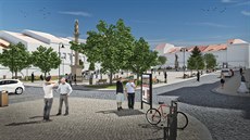 Nová podoba náměstí by měla centrum Valašského Meziříčí esteticky vylepšit.... Nová podoba náměstí by měla centrum Valašského Meziříčí esteticky vylepšit....