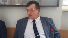 Obžalovaný Polák Piotr Bosak na chodbě Krajského soudu v Ostravě. (16. února... Obžalovaný Polák Piotr Bosak na chodbě Krajského soudu v Ostravě. (16. února...