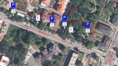 Parkování pro návštěvníky očkovacího centra bude od pátku vyhrazené podél... Parkování pro návštěvníky očkovacího centra bude od pátku vyhrazené podél...