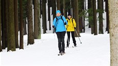 Běžkaři si mohou u Vysočina Areny vyzkoušet 1,2 kilometru dlouhý úsek... Běžkaři si mohou u Vysočina Areny vyzkoušet 1,2 kilometru dlouhý úsek...