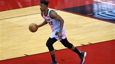 Jimmy Butler z Miami v zápase s Houstonem. Jimmy Butler z Miami v zápase s Houstonem.