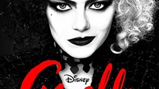 Emma Stone na plakátu filmu Cruella