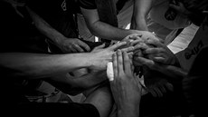 Královéhradečtí basketbalisté slaví bronz v Českém poháru. Královéhradečtí basketbalisté slaví bronz v Českém poháru.