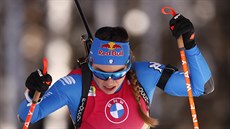 Italská biatlonistka Dorothea Wiererová ve vytrvalostním závodě na MS v Pokljuce Italská biatlonistka Dorothea Wiererová ve vytrvalostním závodě na MS v Pokljuce
