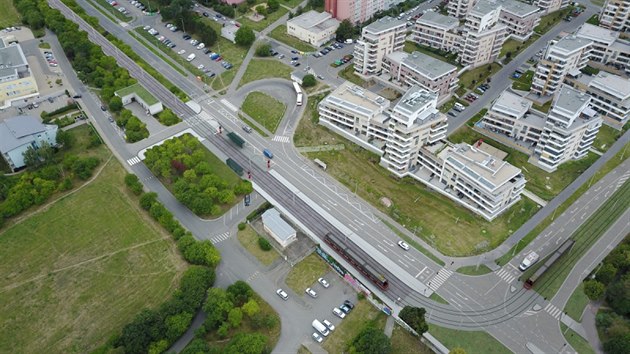 Vizualizace tramvajové trati Modřany – Libuš.