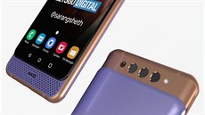 Smartphone od Samsungu s oboustranně vysouvacím mechanismem Smartphone od Samsungu s oboustranně vysouvacím mechanismem