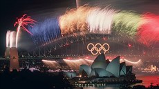 Momentka ze zakončení olympiády v Sydney 2000 Momentka ze zakončení olympiády v Sydney 2000