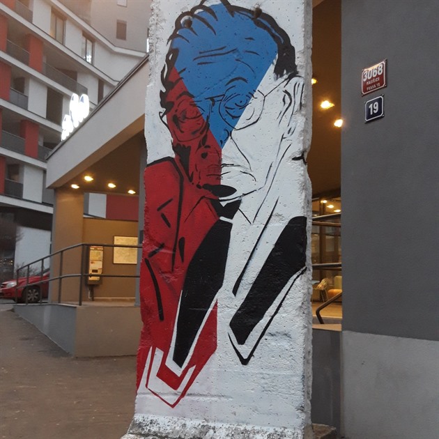 <p>Berlínská zeď v Praze 10 - Malešicích.</p>