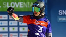 Nmecká snowboardistka Selina Jörgová obhájila ve slovinské Rogle titul...