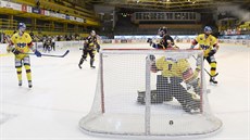 Litvínovský Jan Ščotka slaví gól Litvínovský Jan Ščotka slaví gól