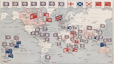 Propaganda mocenské síly. Mapa Meese a Arthura z roku 1850 mapu světa osázela... Propaganda mocenské síly. Mapa Meese a Arthura z roku 1850 mapu světa osázela...