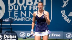Karolína Plíšková ve druhém kole turnaje v Dubaji. Karolína Plíšková ve druhém kole turnaje v Dubaji.