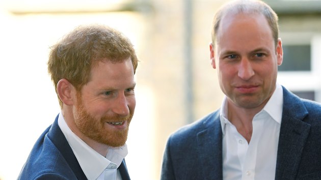 Princ Harry a princ William (Londn, 26. dubna 2018)