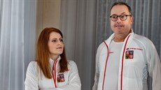 Eva Leinweberová a Josef Poláek pi natáení eské komedie Teorie touhy u...