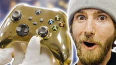 Ovladač pro xbox ze zlata Ovladač pro xbox ze zlata