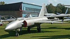 Lavokin La-250 v leteckém muzeu v Moninu