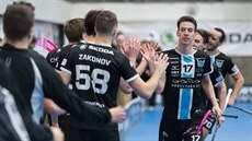 Momentka z utkání play-off florbalové Livesport Superligy mezi Předvýběr.CZ... Momentka z utkání play-off florbalové Livesport Superligy mezi Předvýběr.CZ...