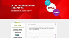 Vodafone opět nabízí speciální tarif Data 10 GB určený výhradně pro nové... Vodafone opět nabízí speciální tarif Data 10 GB určený výhradně pro nové...