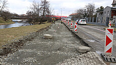 V olomoucké čtvrti Hodolany nedávno začala stavba nového kusu cyklostezky,... V olomoucké čtvrti Hodolany nedávno začala stavba nového kusu cyklostezky,...