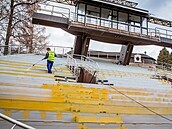Rekonstrukce českokrumlovského otáčivého hlediště v únoru pokračovala... Rekonstrukce českokrumlovského otáčivého hlediště v únoru pokračovala...