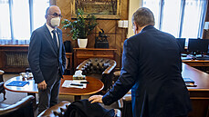 Exministr Jan Blatný a Petr Arenberger. (7.dubna 2021) Exministr Jan Blatný a Petr Arenberger. (7.dubna 2021)