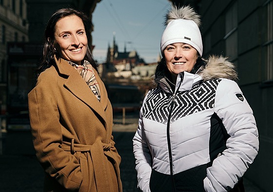 Renata Dlouhá a Renata Kuková (Praha, 28. ledna 2021)