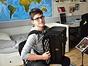 Akordeonista Martin Kot (duben 2021). Akordeonista Martin Kot (duben 2021).