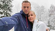 Pedák ruské opozice Alexej Navalnyj s manelkou Julijí