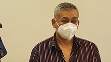 Obžalovaný Juraj Girga v jednací síni Krajského soudu v Ostravě. (12. dubna... Obžalovaný Juraj Girga v jednací síni Krajského soudu v Ostravě. (12. dubna...