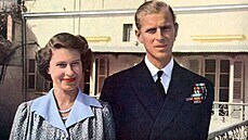 Princezna Albta (královna Albta II.) a princ Philip, vévoda z Edinburghu,...