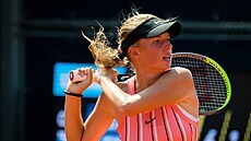 Linda Fruhvirtová na turnaji J&T Banka Prague Open. Linda Fruhvirtová na turnaji J&T Banka Prague Open.
