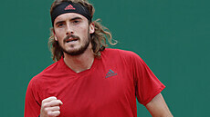 Stefanos Tsitsipas v semifinále turnaje v Monte Carlu. Stefanos Tsitsipas v semifinále turnaje v Monte Carlu.
