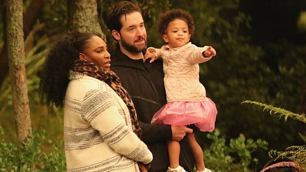 Serena Williamsov, Alexis Ohanian a jejich dcera Olympia Ohanianov (2020)