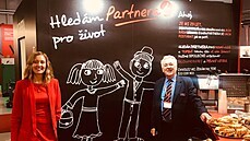 Jana Vlachová Rasochová a její otec Josef Brabenec na veletrhu Aquatherm 2020. Jana Vlachová Rasochová a její otec Josef Brabenec na veletrhu Aquatherm 2020.