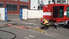 Několik dnů budou odčerpávat vodu hasiči z kolektorů v centru Brna. Podzemí... Několik dnů budou odčerpávat vodu hasiči z kolektorů v centru Brna. Podzemí...