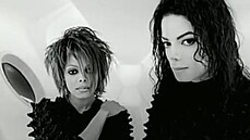 Sourozenci Janet Jacksonová a Michael Jackson ve videoklipu k písni Scream...