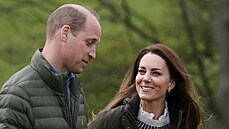 Princ William a vévodkyn Kate na návtv farmy Manor Farm (Little Stainton,...